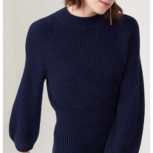 NWT Club Monaco Tinna Wool Navy Sweater XS - Picture 2 of 8